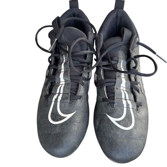 Nike Alpha Menace Varsity 3 Men’s Size 8.5 Black Football Cleats CV0586-010 - Picture 1 of 10